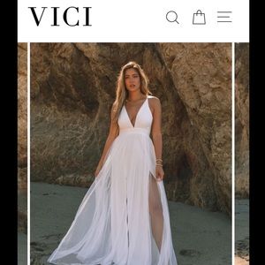 White Vici Maxi Dress